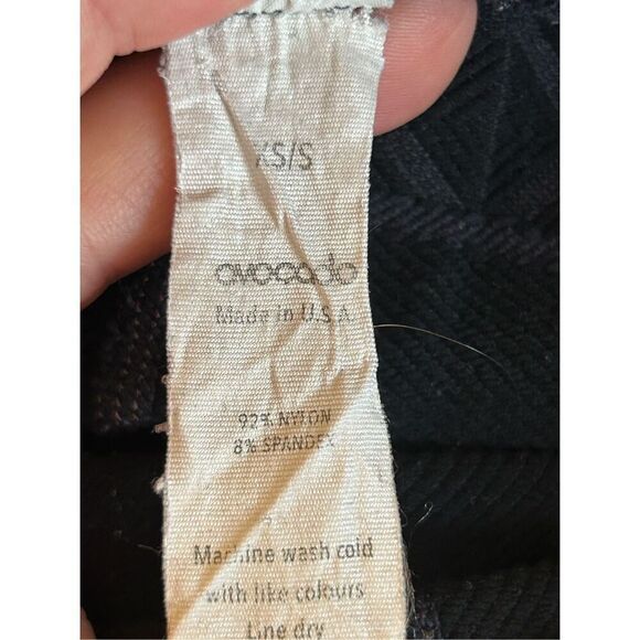 Avocado Leggings Dark Gray Acid Wash Geometric Pattern size XS/S - Picture 6 of 6